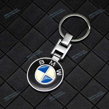 BMW Metal PU Leather Keychain – Luxury Car Logo Key Ring Accessory - TREASURE ESHOP