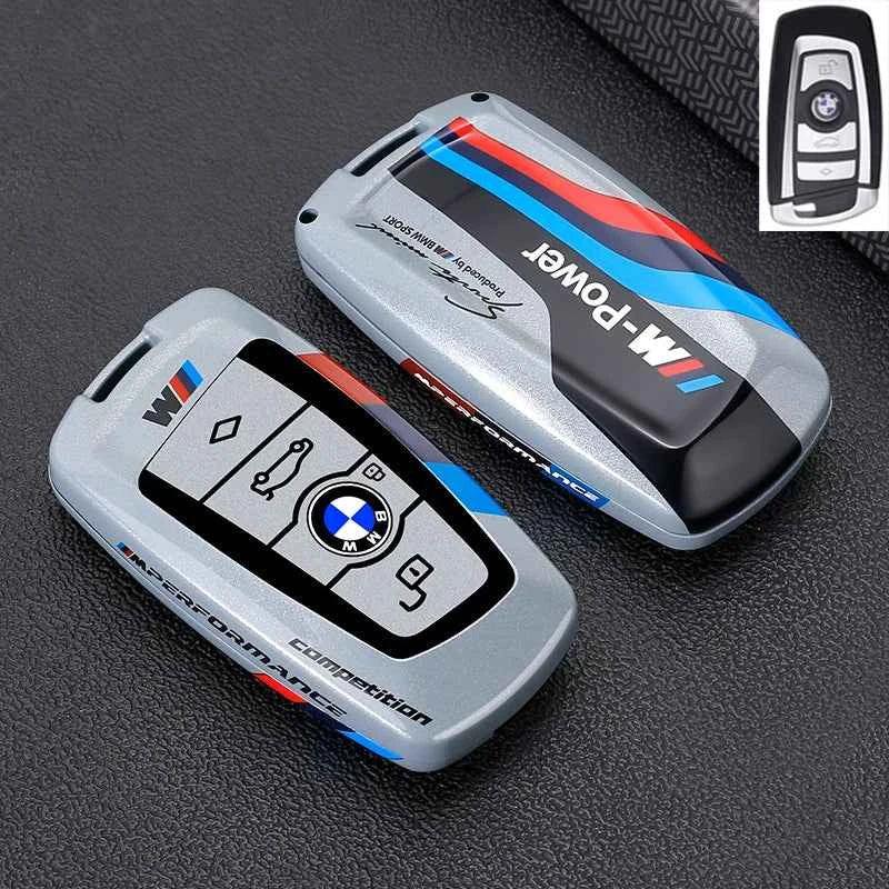 Metal Key Case Cover for BMW 1 3 5 7 Series X1 X3 X4 X5 | Luxury Zinc Alloy Car Key Fob Shell
