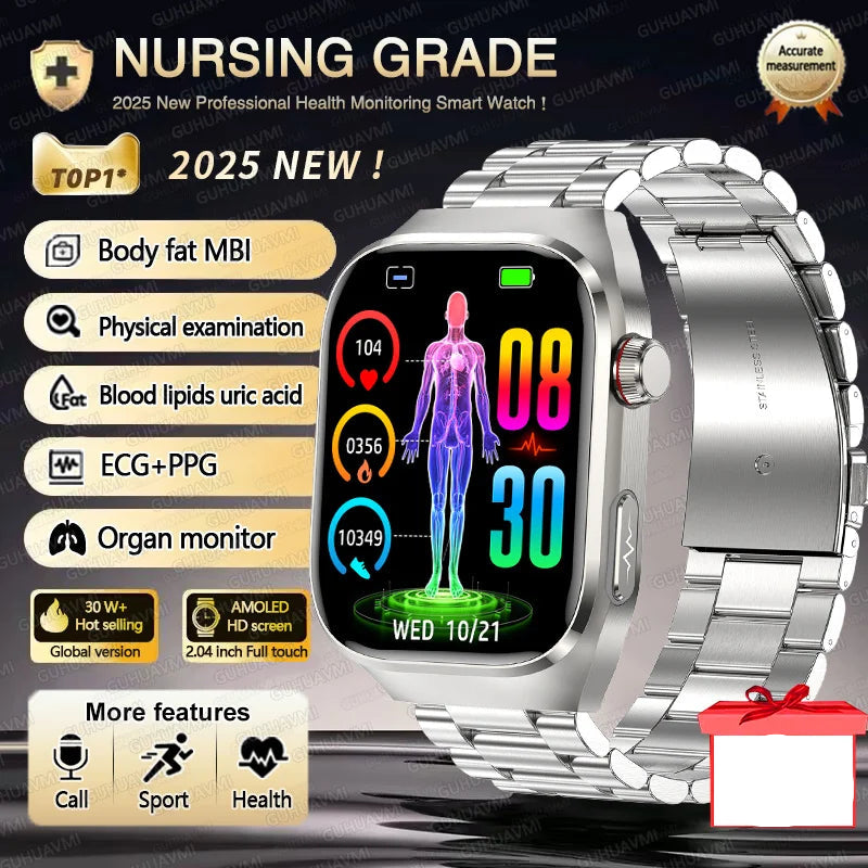 Three Highs Smartwatch TK16 | ECG, Blood Pressure & Body Analysis - TREASURE ESHOP