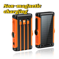 Solar Power Bank 20000mAh with Hand Crank & Wireless Charging – Outdoor Portable Charger