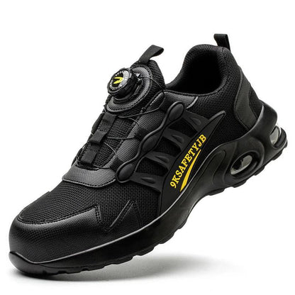 Men’s Rotating Button Steel Toe Work Shoes | Air Cushion Safety Boots - TREASURE ESHOP