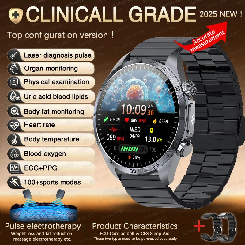 ECG+PPG Smart Health Watch | AI Blood Lipid & Fitness Tracker - TREASURE ESHOP