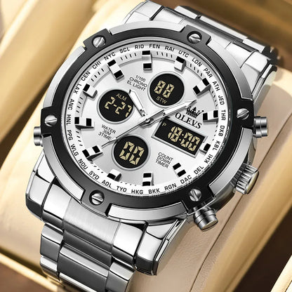 Men's Multifunctional Waterproof Electronic Watch - TREASURE ESHOP