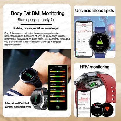 ECG+PPG Smart Health Watch | AI Blood Lipid & Fitness Tracker - TREASURE ESHOP