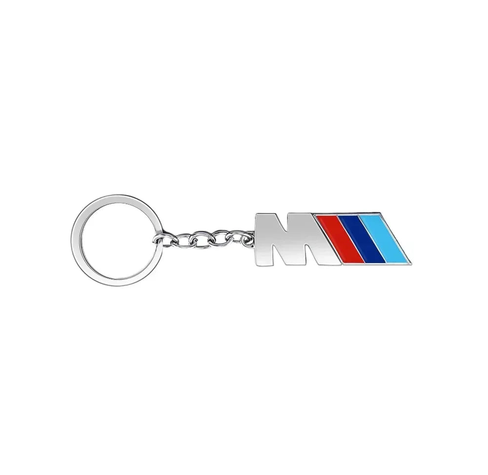 BMW Car Keychain – Handwoven Leather & Zinc Alloy Key Ring - TREASURE ESHOP