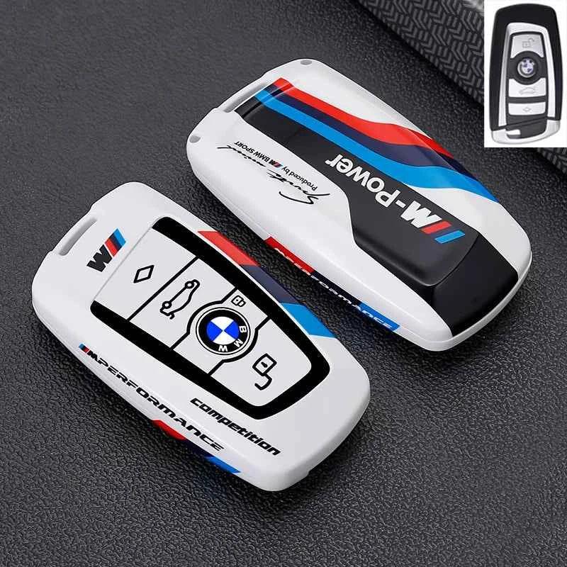 Metal Key Case Cover for BMW 1 3 5 7 Series X1 X3 X4 X5 | Luxury Zinc Alloy Car Key Fob Shell