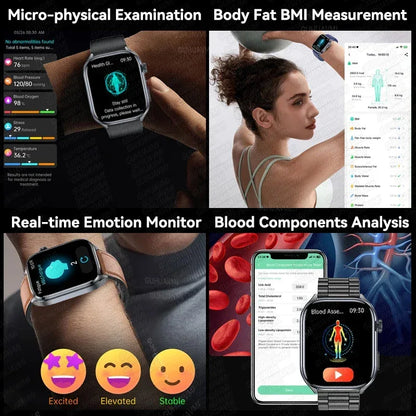 ECG+PPG Smart Watch | Uric Acid & Blood Pressure Tracker - TREASURE ESHOP