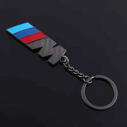 BMW Car Keychain – Handwoven Leather & Zinc Alloy Key Ring