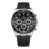 Watches For men Silicone Band Sport Watch Casual Luminous Chronograph Wristwatch