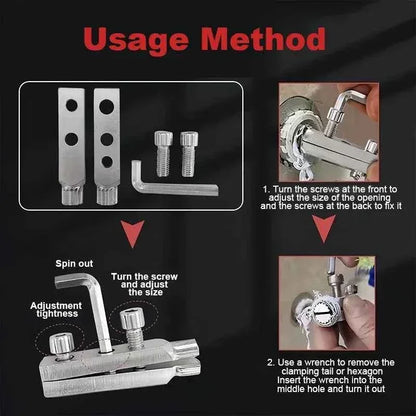 Universal Extractor for Water Pipe Breakage Multi Specification Wire Extractor Water-tap Screw Remover Angle Valve Repair Tools