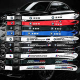 For BMW M Performance E46 E36 E34 E53 E87 E90 E60 E87 E53 F15 F16 F10 G01 Lanyard Nylon Printing Emblem Style Keychain Keychain