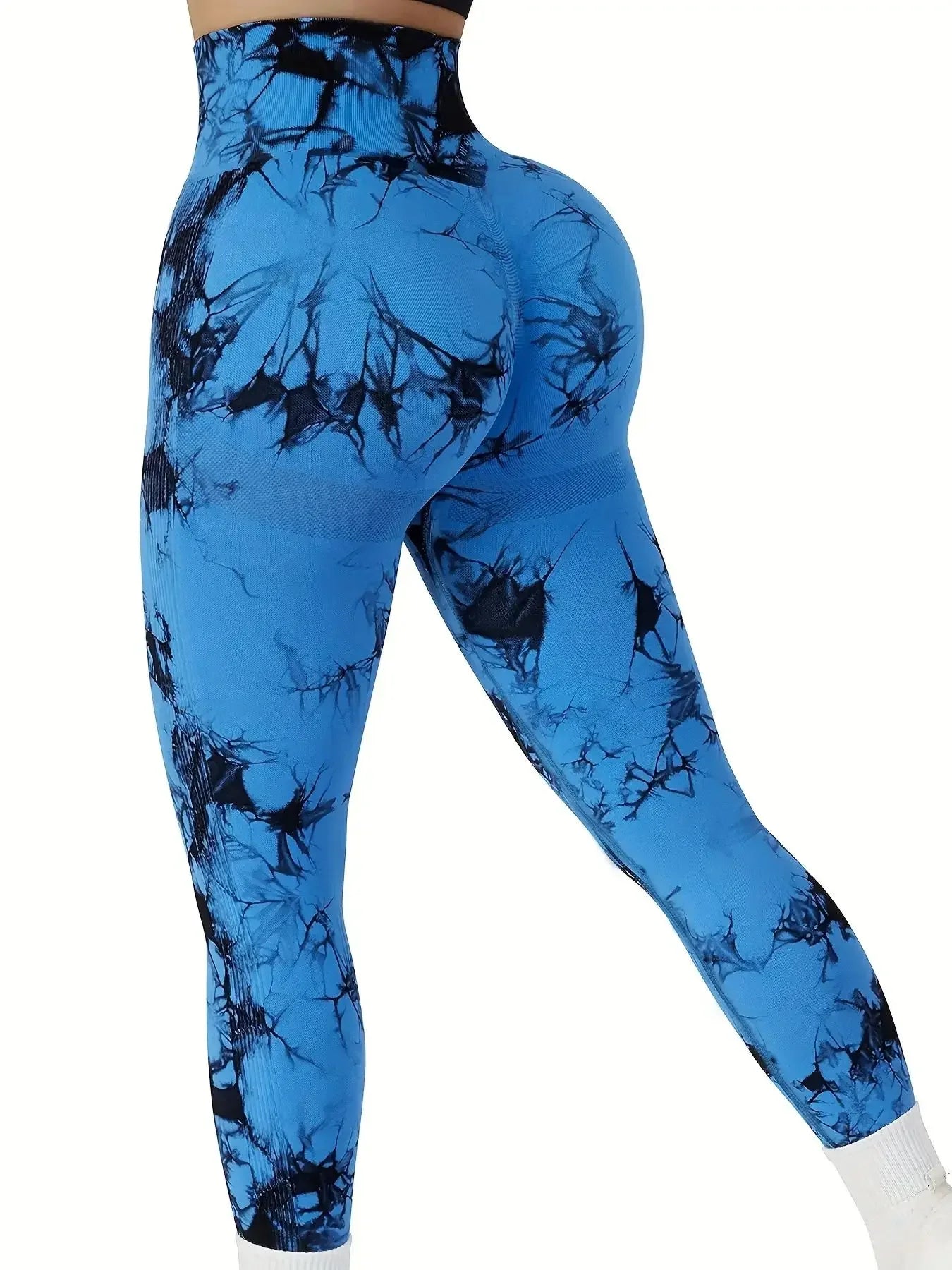Women’s Seamless Tie-Dye High Waist Yoga Leggings | Peach Butt Fitness Pants