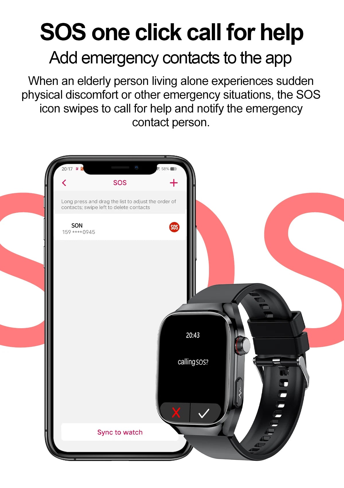 Three Highs Smartwatch TK16 | ECG, Blood Pressure & Body Analysis - TREASURE ESHOP