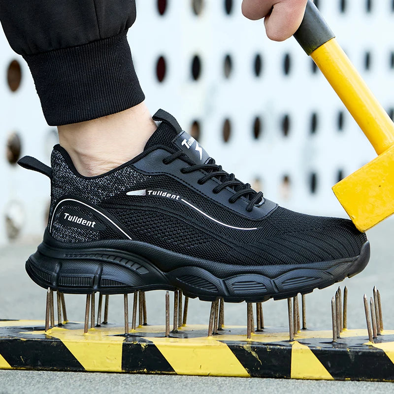 Men’s Indestructible Safety Shoes – Anti-Smash Anti-Stab Work Boots