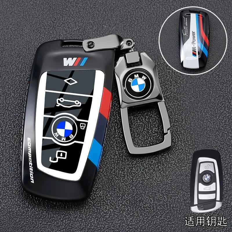 Metal Key Case Cover for BMW 1 3 5 7 Series X1 X3 X4 X5 | Luxury Zinc Alloy Car Key Fob Shell