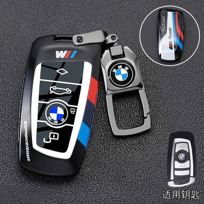 Metal Key Case Cover for BMW 1 3 5 7 Series X1 X3 X4 X5 | Luxury Zinc Alloy Car Key Fob Shell