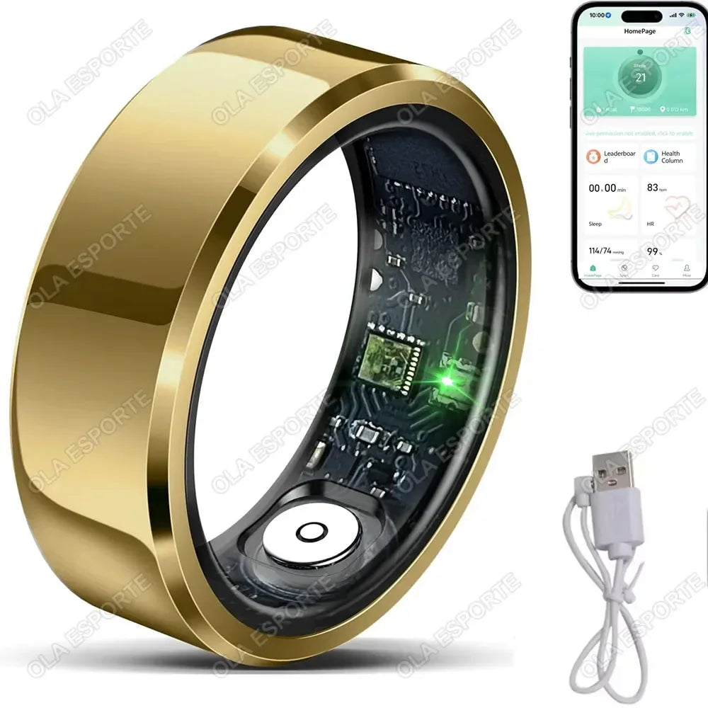 Smart Health Ring – Heart Rate, Blood Pressure & Sleep Monitoring - TREASURE ESHOP