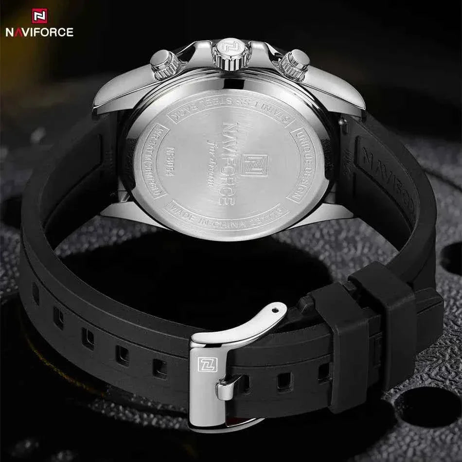Watches For men Silicone Band Sport Watch Casual Luminous Chronograph Wristwatch