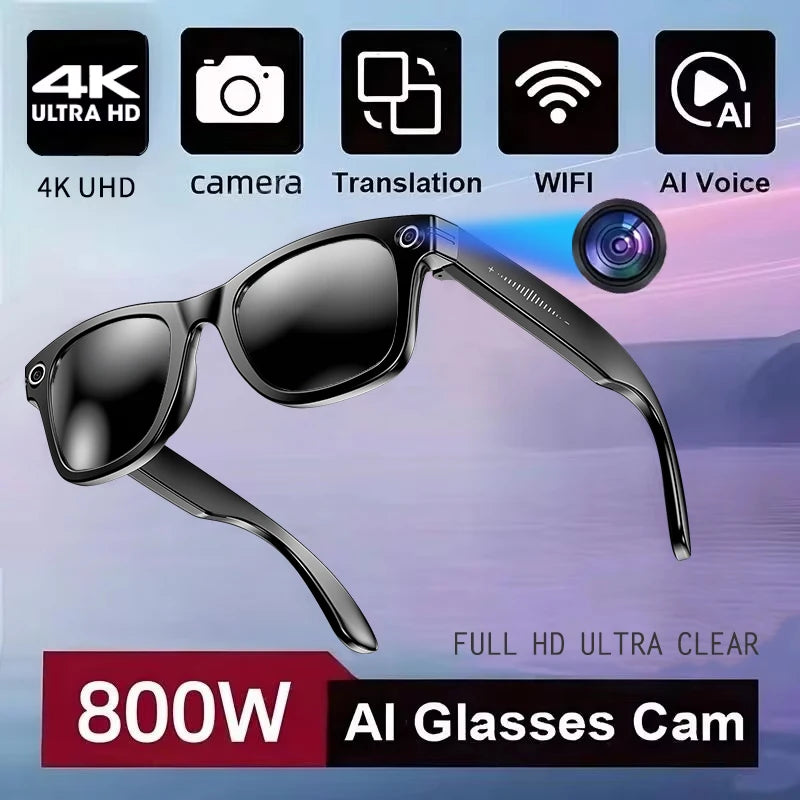 W610 KI-Smart-Sonnenbrille mit farbwechselnden Gläsern und Dual-Kamera-Design
