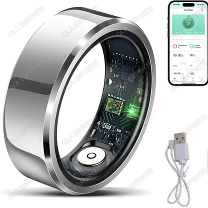 Smart Health Ring – Heart Rate, Blood Pressure & Sleep Monitoring - TREASURE ESHOP