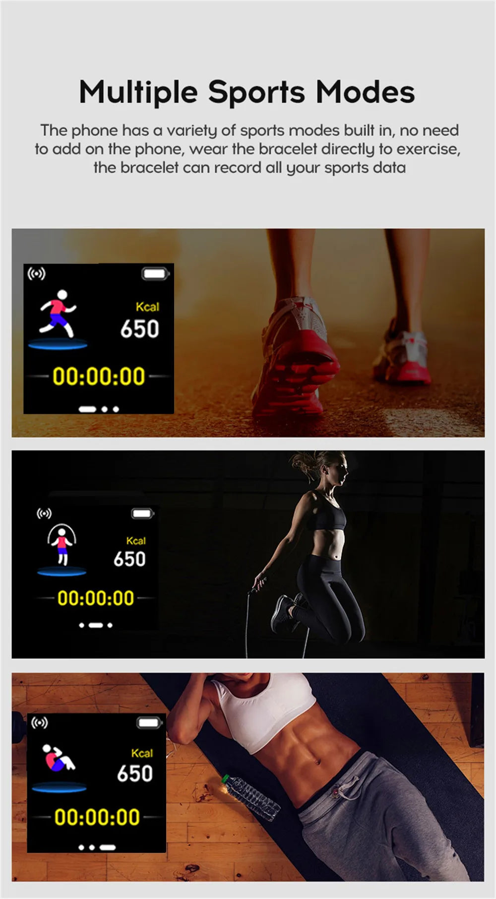 Smartwatch Damen & Herren | Fitness-Tracker mit Herzfrequenzmesser