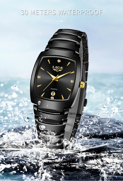 Women’s Luxury Stainless Steel Quartz Watch – Elegant Business Ladies Fashion Wristwatch - TREASURE ESHOP