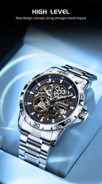 Luxury Skeleton Automatic Men’s Watch | Stainless Steel - TREASURE ESHOP
