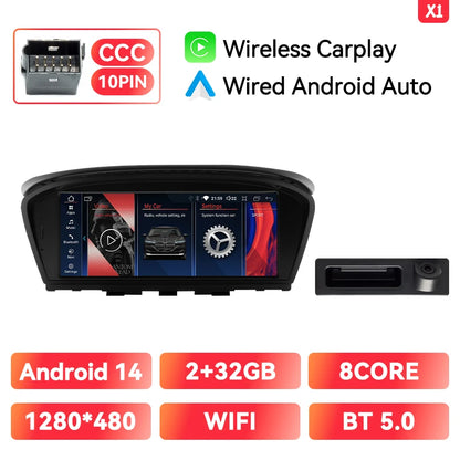 Android 14 Car Radio BMW 3/5 Series | CarPlay & GPS - TREASURE ESHOP