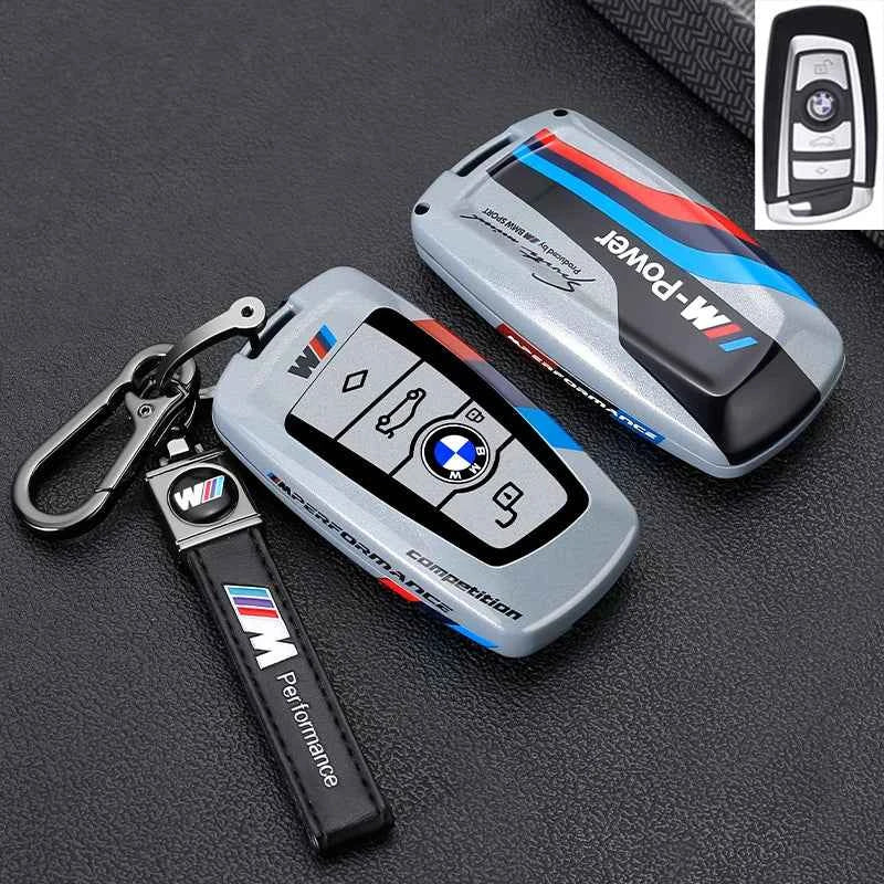 Metal Key Case Cover for BMW 1 3 5 7 Series X1 X3 X4 X5 | Luxury Zinc Alloy Car Key Fob Shell