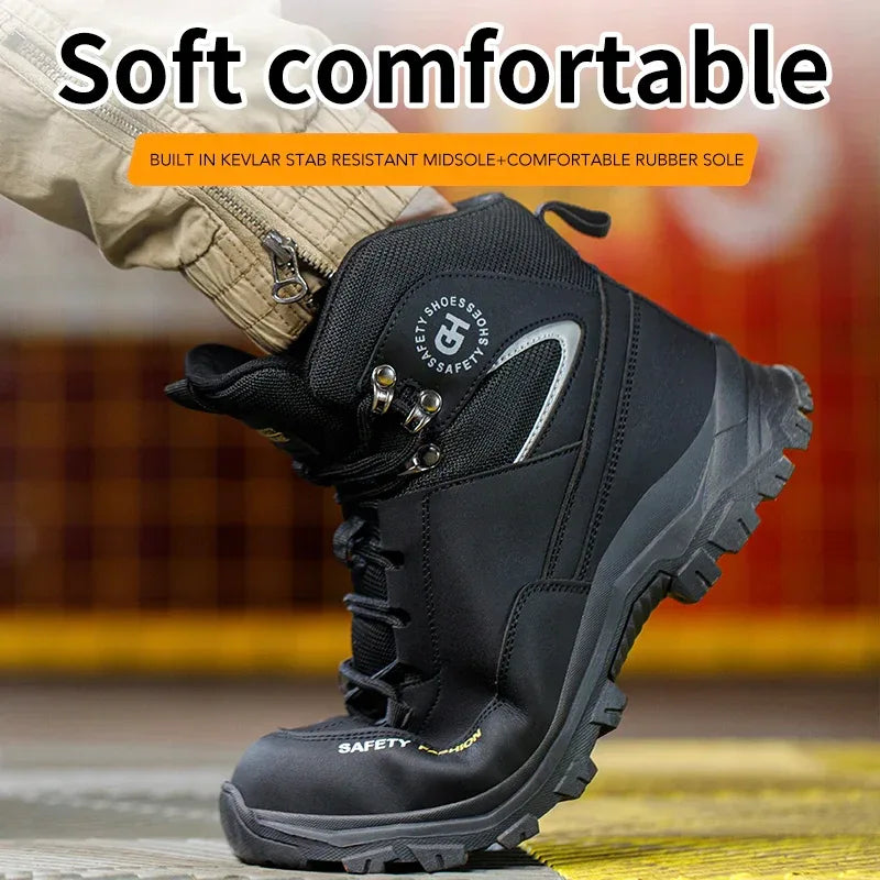Men’s Waterproof Steel Toe Safety Boots | Work Sneakers - TREASURE ESHOP