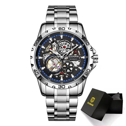Luxury Skeleton Automatic Men’s Watch | Stainless Steel - TREASURE ESHOP