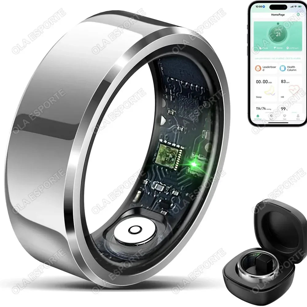 Smart Health Ring – Heart Rate, Blood Pressure & Sleep Monitoring - TREASURE ESHOP
