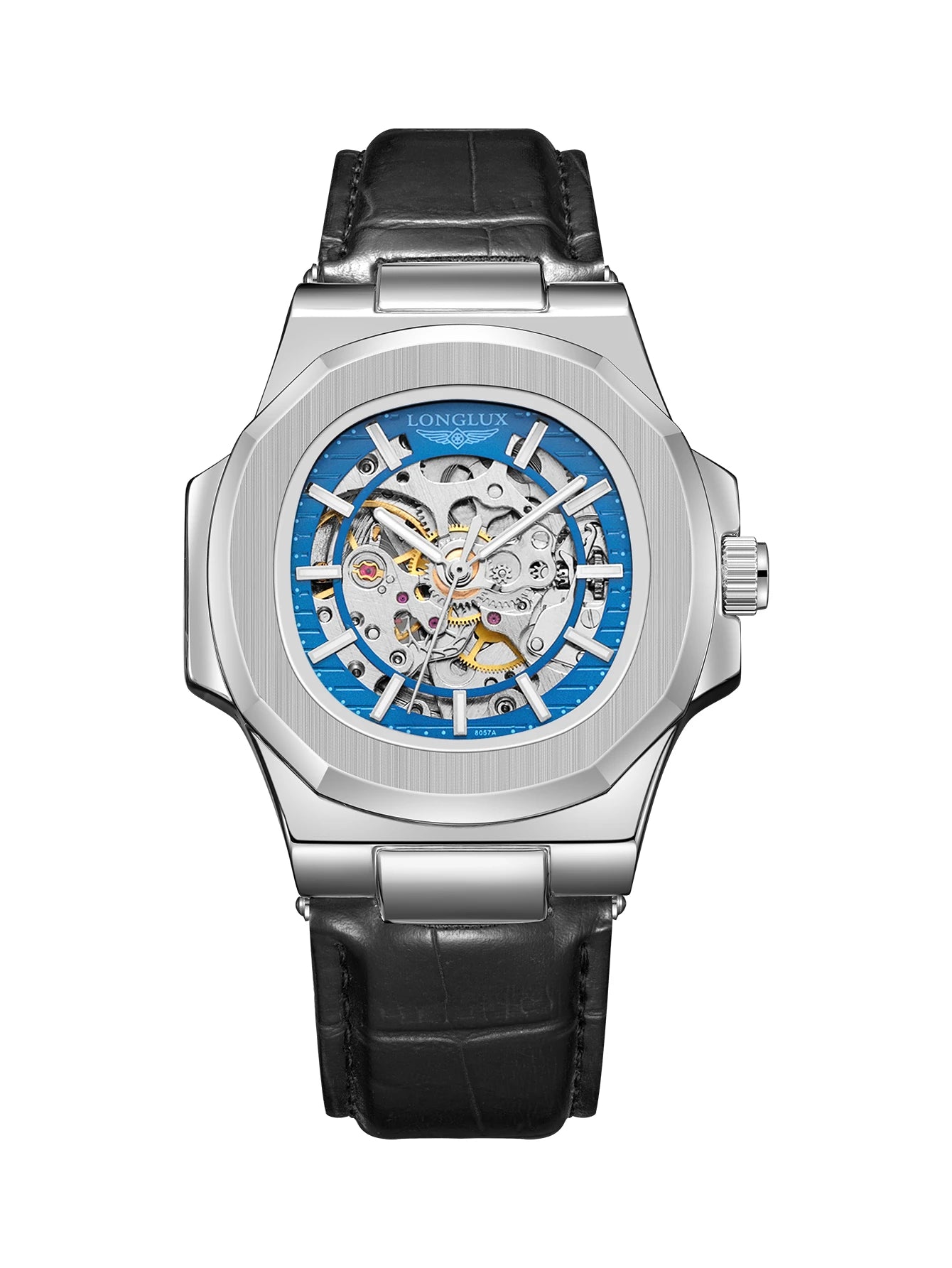 Automatic Skeleton Watch Men | Leather Luxury Waterproof - TREASURE ESHOP