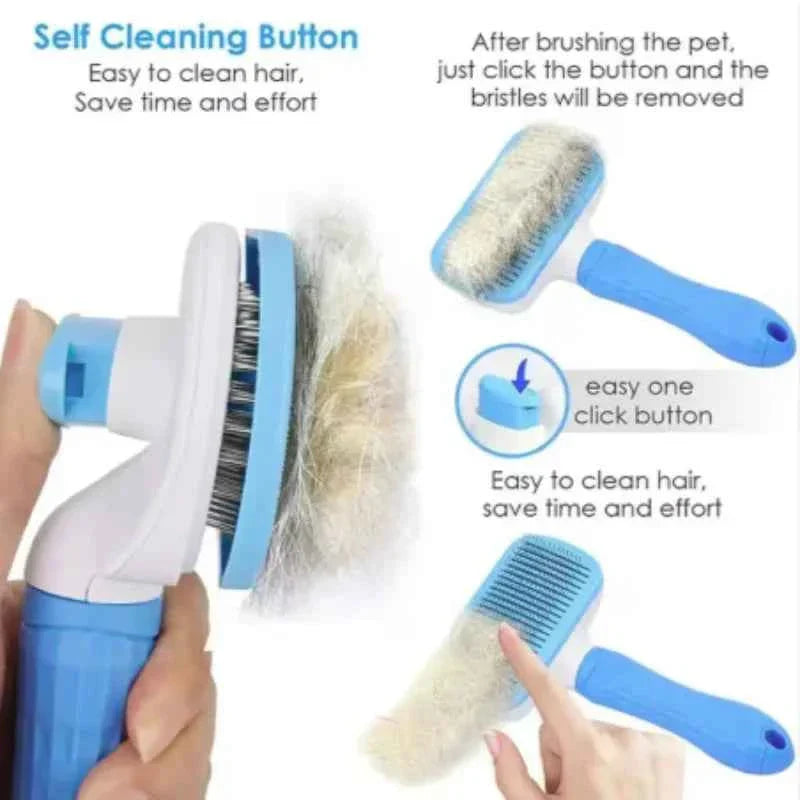 FurGone Self-Cleaning Pet Brush – Remove Loose Hair in Seconds (For Dogs & Cats)