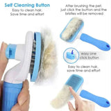 FurGone Self-Cleaning Pet Brush – Remove Loose Hair in Seconds (For Dogs & Cats)