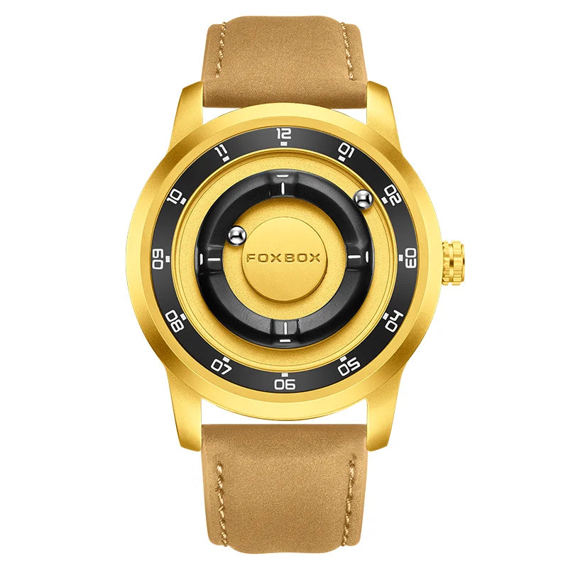 Planet Design Magnetic Pointer Watch – Waterproof Fashion Quartz Watch for Men - TREASURE ESHOP