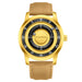 Gold leather
