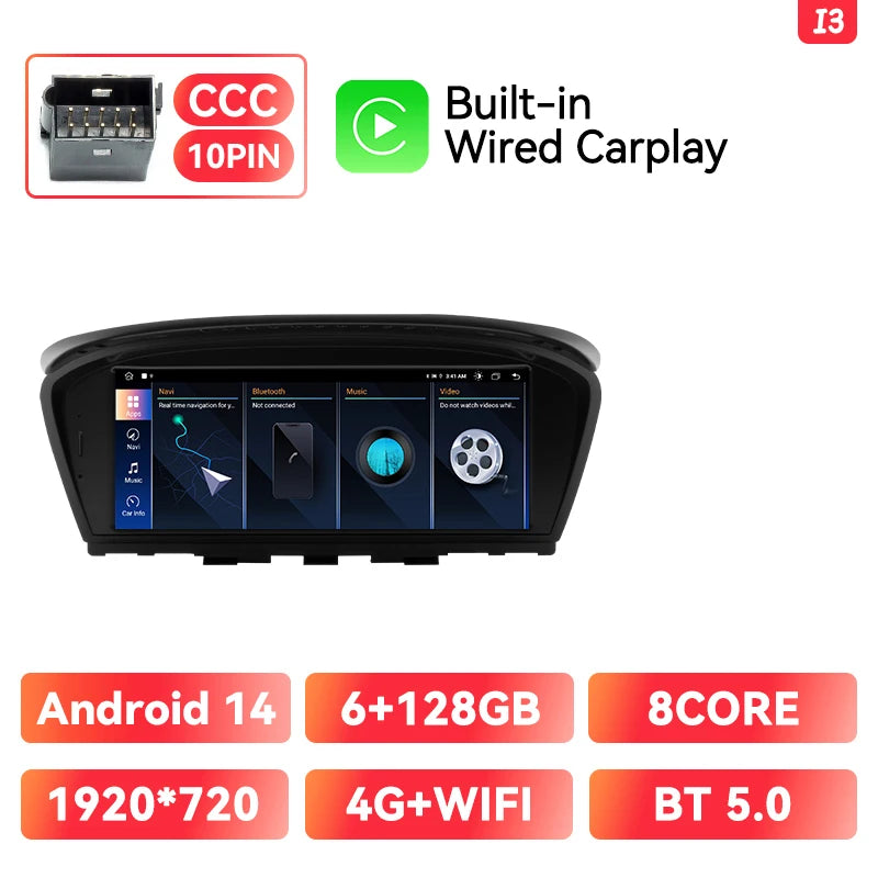 Android 14 Car Radio BMW 3/5 Series | CarPlay & GPS - TREASURE ESHOP