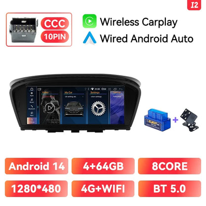Android 14 Car Radio BMW 3/5 Series | CarPlay & GPS - TREASURE ESHOP