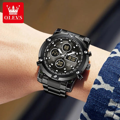 Men's Multifunctional Waterproof Electronic Watch - TREASURE ESHOP