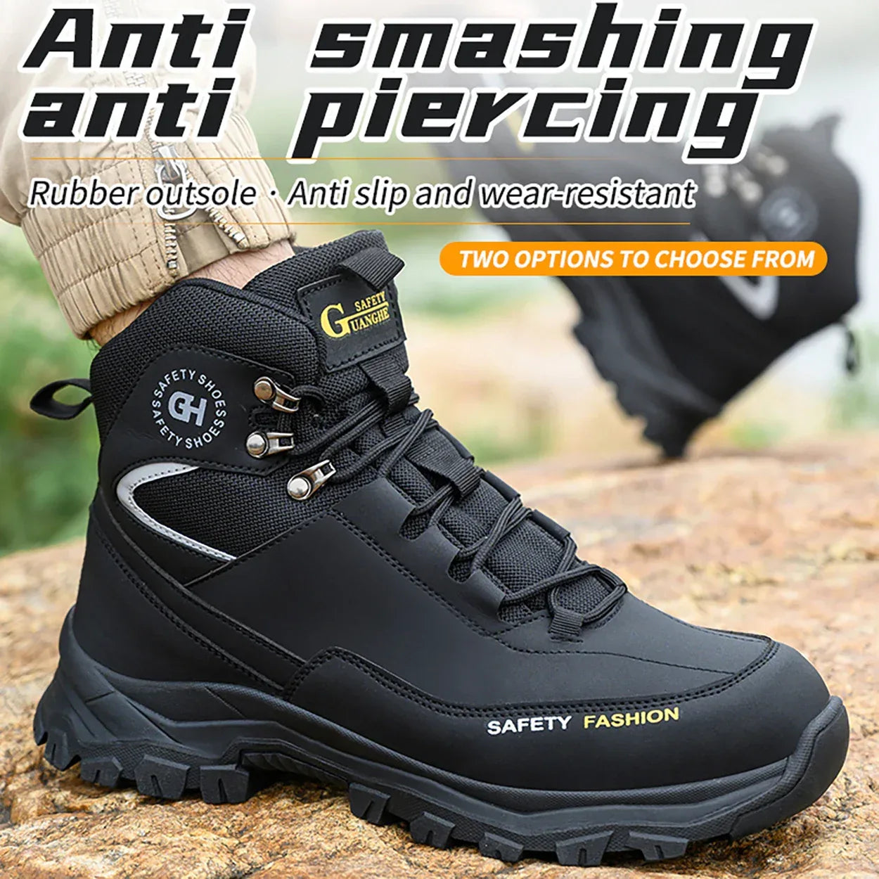Men’s Waterproof Steel Toe Safety Boots | Work Sneakers - TREASURE ESHOP