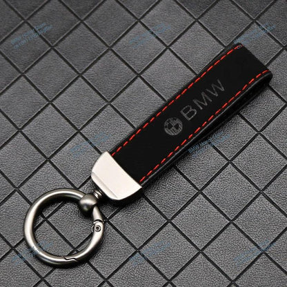BMW Metal PU Leather Keychain – Luxury Car Logo Key Ring Accessory - TREASURE ESHOP