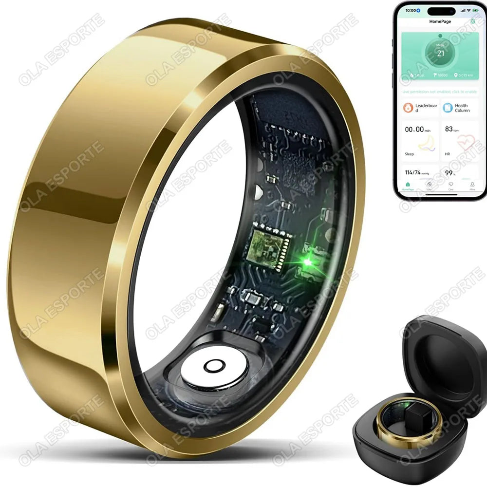 Smart Health Ring – Heart Rate, Blood Pressure & Sleep Monitoring - TREASURE ESHOP
