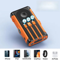 Solar Power Bank 20000mAh with Hand Crank & Wireless Charging – Outdoor Portable Charger