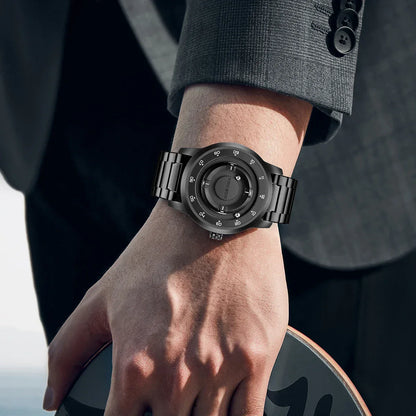 Planet Design Magnetic Pointer Watch – Waterproof Fashion Quartz Watch for Men - TREASURE ESHOP