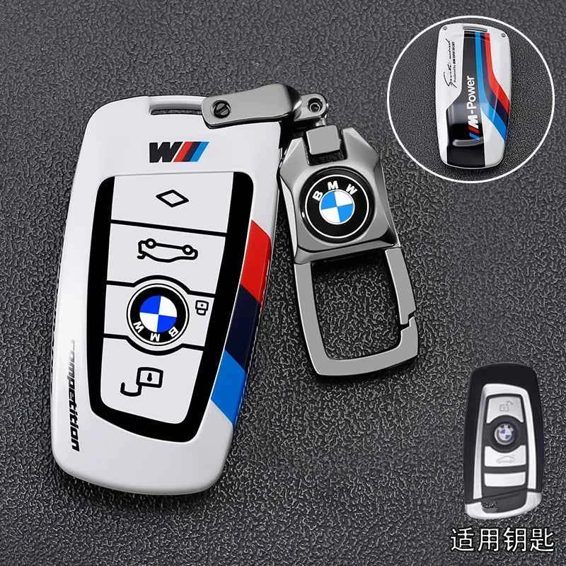 Metal Key Case Cover for BMW 1 3 5 7 Series X1 X3 X4 X5 | Luxury Zinc Alloy Car Key Fob Shell