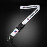 For BMW M Performance E46 E36 E34 E53 E87 E90 E60 E87 E53 F15 F16 F10 G01 Lanyard Nylon Printing Emblem Style Keychain Keychain