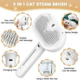 Multifunctional Pet Grooming Steam Brush for Cats & Dogs | Self-Cleaning Deshedding Tool