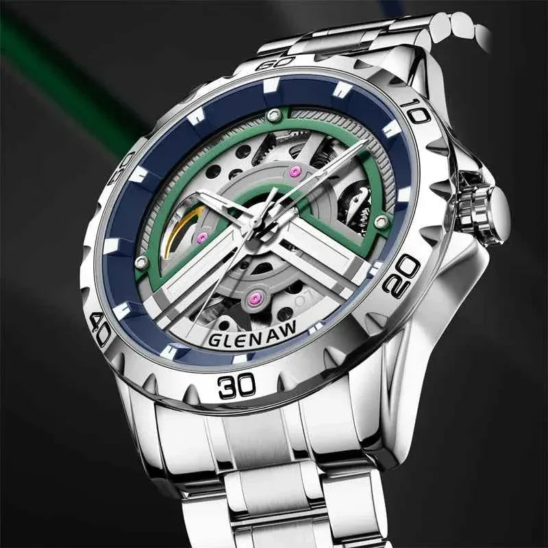 Skeleton Automatic Men’s Watch – Waterproof Mechanical Wristwatch - TREASURE ESHOP