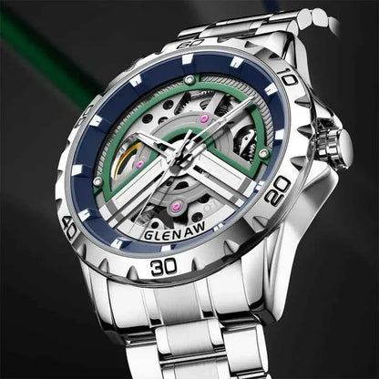 Skeleton Automatic Men’s Watch – Waterproof Mechanical Wristwatch - TREASURE ESHOP